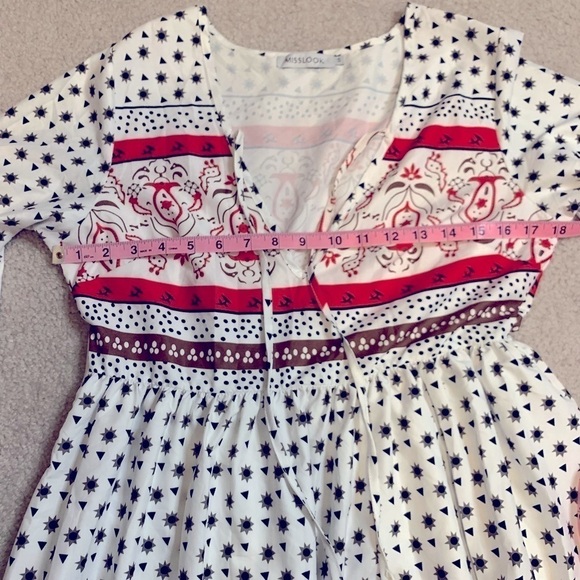 MISSLOOK  Boho Maxi Dress Women Long Sleeve Size Small - Picture 8 of 9